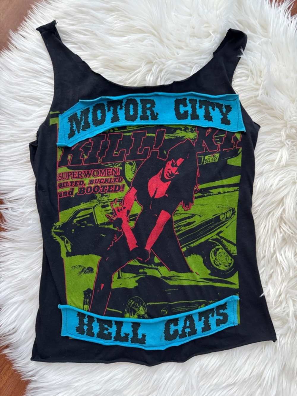 Vintage Motor City Hell Cats Graphic Tank - Russ Meyer Faster Pussycats Small